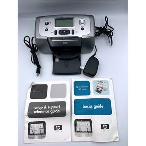 HP PHOTOSMART 145 Q3025A Digital Photo Printer Portable Bag w/Accessories WORKS